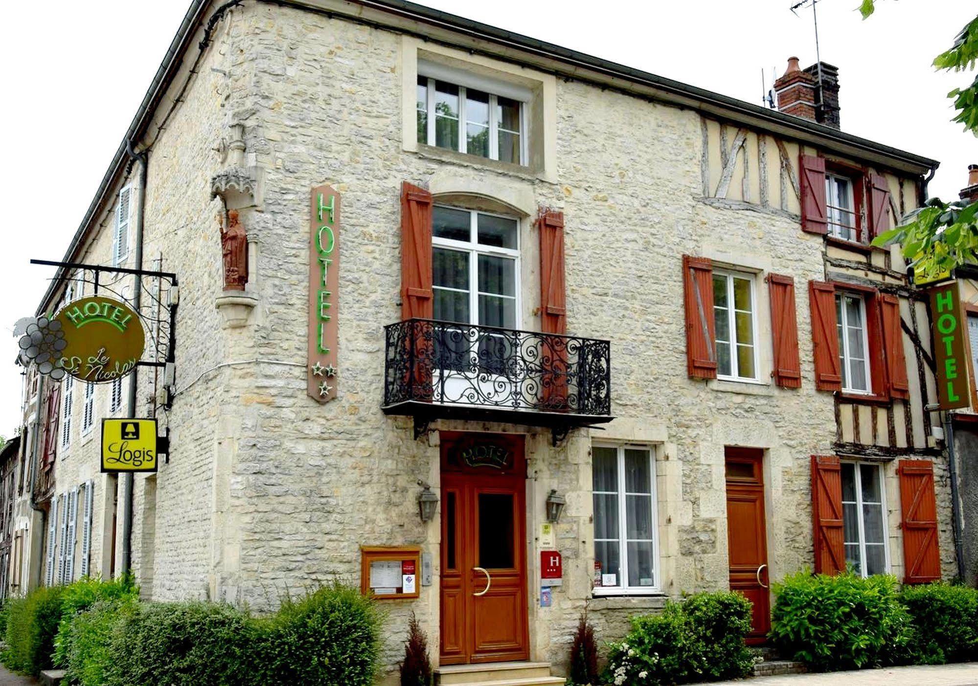 Hotel Logis Le Saint Nicolas Bar-sur-Aube Exterior foto